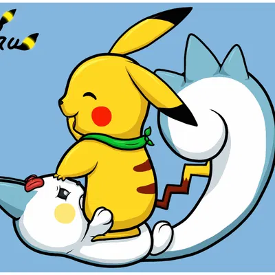 cache (pachirisu), lust (pikachu) (everstone guild, nintendo) created by gau (artist)