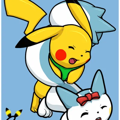 cache (pachirisu), lust (pikachu) (everstone guild, nintendo) created by gau (artist)