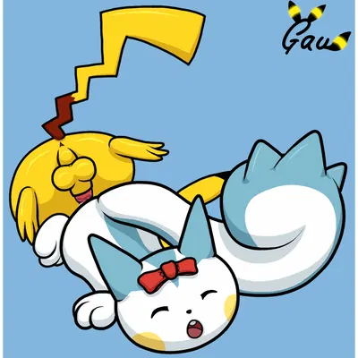 cache (pachirisu), lust (pikachu) (everstone guild, nintendo) created by gau (artist)