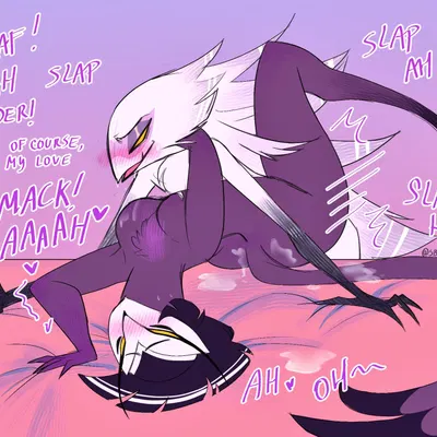 caladrius (helluva boss), minerva (helluva boss) (hellaverse, helluva boss) created by sblitos