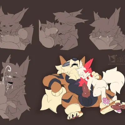 calorin (toxiczangoose), rusty (decodecker) (nintendo, pokemon) created by decodecker