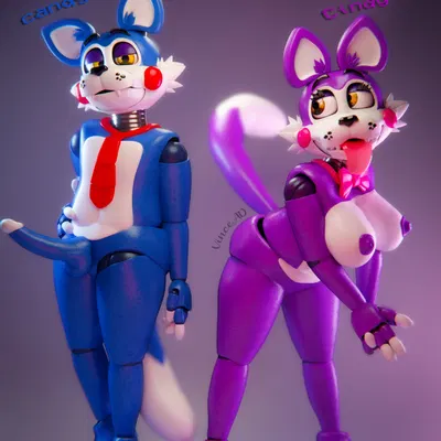 candy (fnac), cindy (fnac) (five nights at candy's) created by vincead