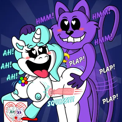 catnap (poppy playtime), craftycorn (mob entertainment, mythology) created by jaimeprecoz2