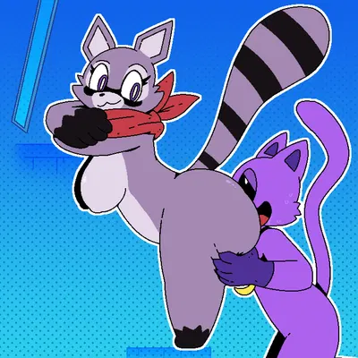 catnap (poppy playtime), rambley raccoon (indigo park, mob entertainment) created by wolfgang (artist)