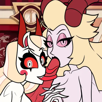 charlie morningstar, lilith magne (hazbin hotel) (hazbin hotel, hellaverse) created by mrswindle94, unknowingestart