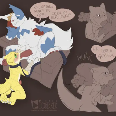 chester (decodecker), duster (decodecker) (nintendo, pokemon) created by decodecker