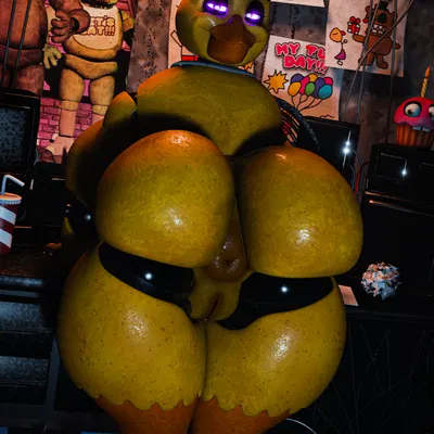 chica (fnaf), classic chica (fnaf), cupcake (fnaf) (five nights at freddy's, scott cawthon) created by thedirtyant