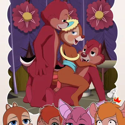 chip (disney), clarice (disney), dale (disney) (chip 'n dale, chip 'n dale rescue rangers) created by sfan
