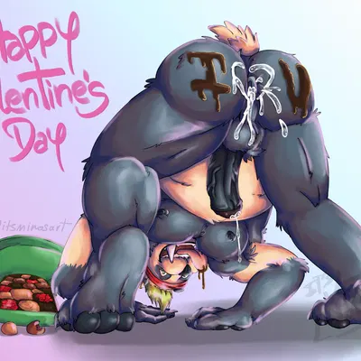 choro the tusk panda (valentine's day) created by itsminosart