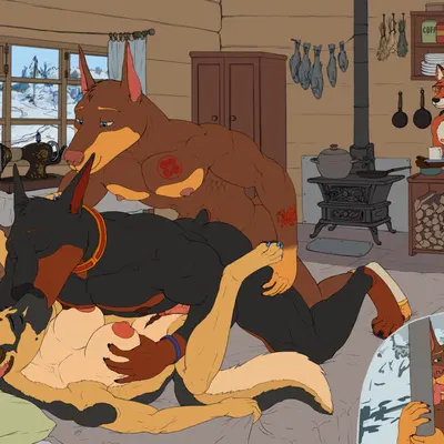 claudia (klausd), jamie (klausd), klaus doberman (character) created by amdog