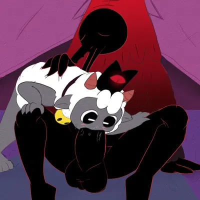 clauneck (cult of the lamb), lamb (cult of the lamb), red crown (cult of the lamb) (cult of the lamb, massive monster (studio)) created by twerpishimp