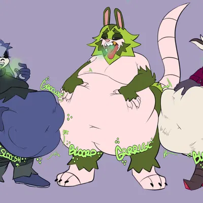 clutch the opossum, doctor starline, mimic the octopus (idw publishing, sega) created by g00eygutz