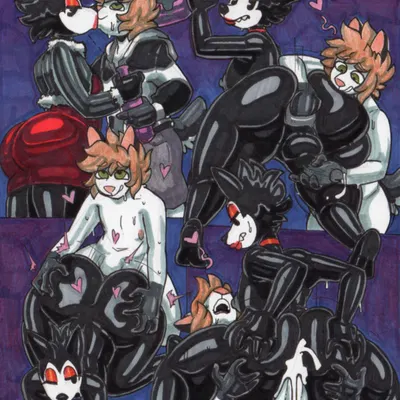 cody (doxcy), wolf (parasitedeath) created by parasitedeath