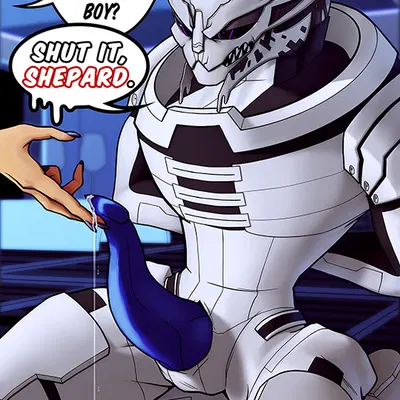 commander shepard, female shepard, saren arterius (bioware, electronic arts) created by zombie maykr