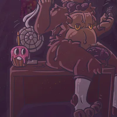 cupcake (fnaf), freddy (fnaf) (five nights at freddy's, scottgames) created by judasthesinner