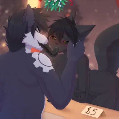 darkwolf (darkwolfdemon), gear (foxgear) (christmas) created by shudayuda