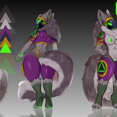 delta.b the protogen created by zhadart