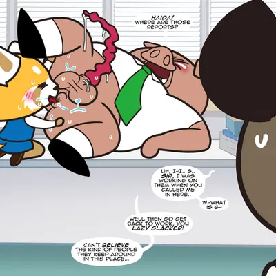 director ton, haida (aggretsuko), retsuko (aggretsuko, sanrio) created by blargsnarf