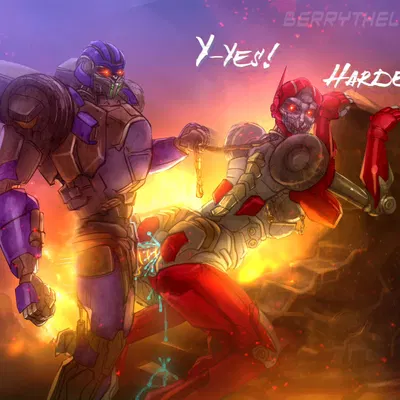 dropkick (transformers), shatter (transformers) (hasbro, takara tomy) created by berrythelothcat