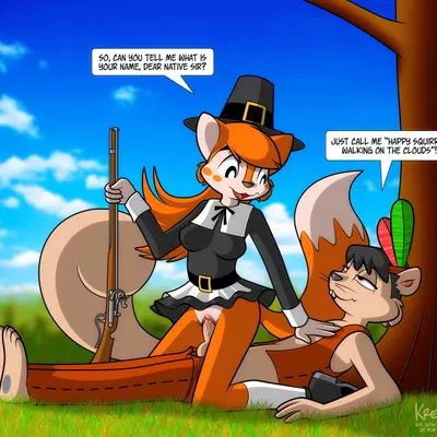 edna (school days), fernando (elfensciuridae) (school days, thanksgiving) created by krezz karavan