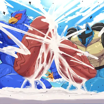 falco lombardi (nintendo, pokemon) created by wolfblack43