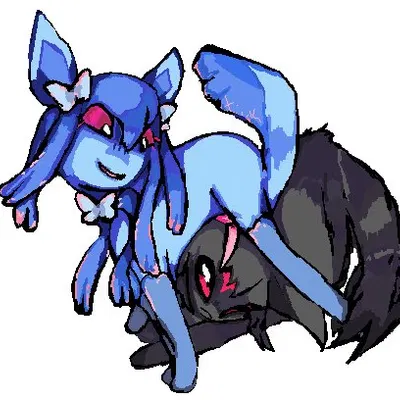 fan character, hope (bloowolfy), yuyu (ayceedee) (nintendo, pokemon) created by abtfeelingfake