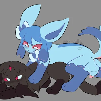 fan character, hope (bloowolfy), yuyu (ayceedee) (nintendo, pokemon) created by bloowolfy