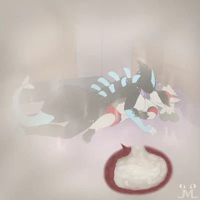 fan character, justin the lycanrio (nintendo, pokemon) created by jm-luxro