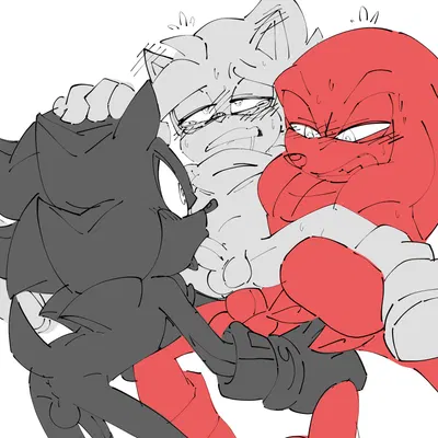 fan character, knuckles the echidna, shadow the hedgehog (sega, sonic the hedgehog (series)) created by shenadical