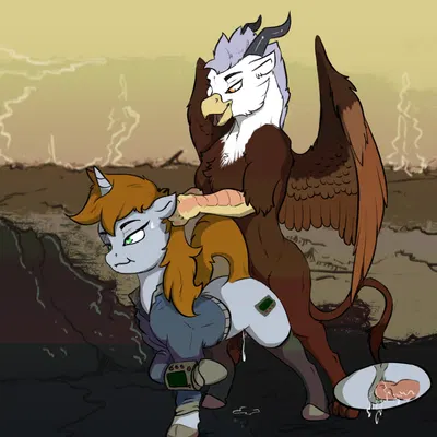 fan character, littlepip (fallout, fallout equestria) created by zafara (artist)