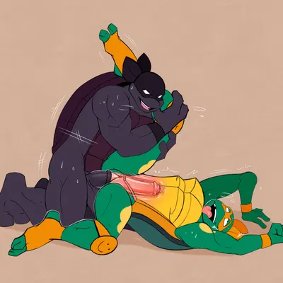 fan character, michelangelo (tmnt) (rise of the teenage mutant ninja turtles, teenage mutant ninja turtles) created by mishajeans