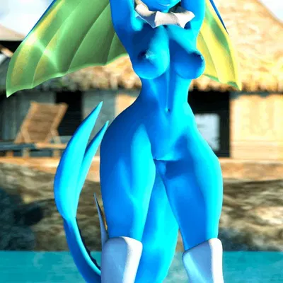 fan character, vaporunny (follygee), warfare vaporunny (nintendo, pokemon) created by viper-desires