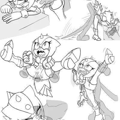 fang the hunter, trip the sungazer (sega, sonic the hedgehog (series)) created by hb lint