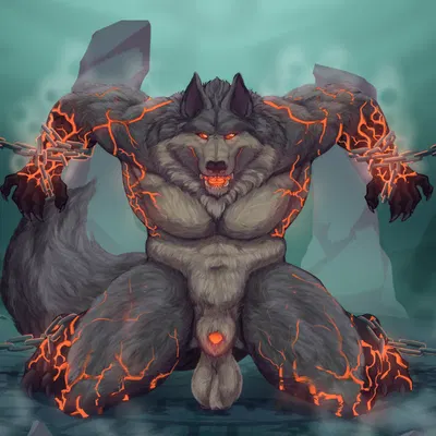 fenrir (smite) (mythology, smite) created by chamuskinha