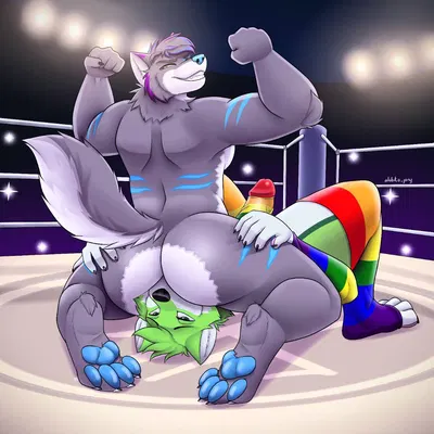 fidget the fox, kyro the husky created by lobito jony