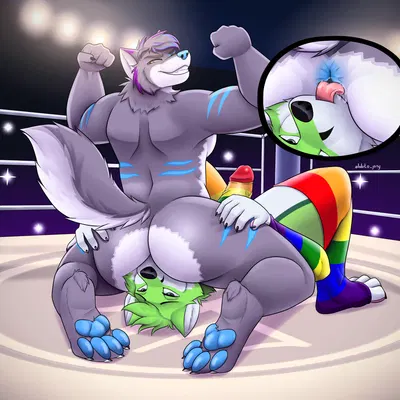 fidget the fox, kyro the husky created by lobito jony