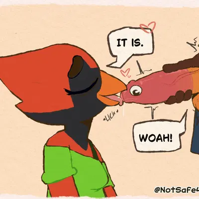 fifi (notsafeforwanking), flint (notsafeforwanking) created by notsafeforwanking