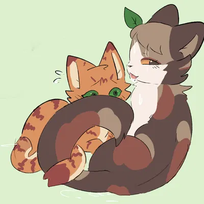 firestar (warriors), spottedleaf (warriors) (warriors (book series)) created by bloowolfy