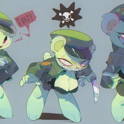 flippy (htf) (happy tree friends) created by sachsech205