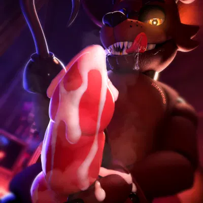 foxy (fnaf) (five nights at freddy's, scottgames) created by jizzyfox