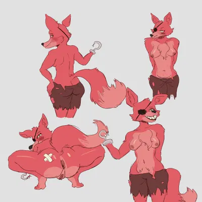 foxy (fnaf) (five nights at freddy's, scottgames) created by luminared