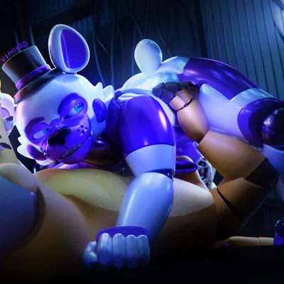 funtime freddy (fnafsl), spring bonnie (fnaf) (five nights at freddy's, into the pit) created by vincead