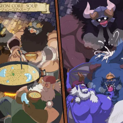 garrus (reincarnated as a sword), gondo firebeard, senshi (delicious in dungeon) (delicious in dungeon, european mythology) created by blazingcheecks