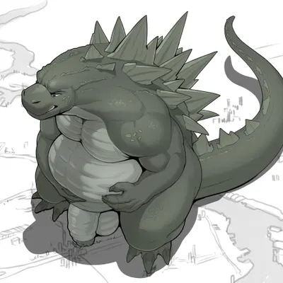 godzilla (godzilla (series), toho) created by vexedlupine