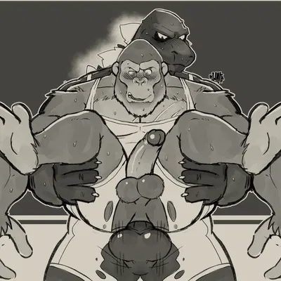 godzilla, king kong (godzilla (series), monsterverse) created by hunter-husky