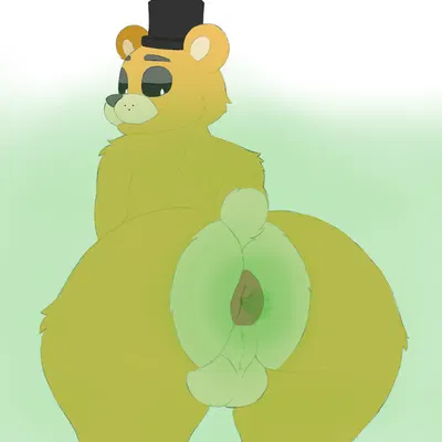 golden freddy (fnaf) (five nights at freddy's, scottgames) created by fartsniffer69