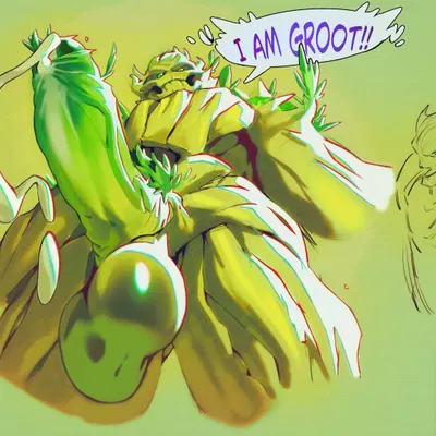 groot (guardians of the galaxy, marvel) created by lewdhank