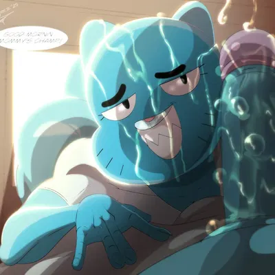 gumball watterson, nicole watterson (cartoon network, the amazing world of gumball) created by ceegee