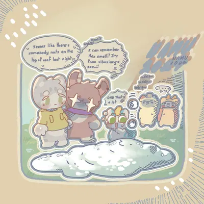 hoichi, namu (character), sibuxiang the deer (fabulous beasts) (fabulous beasts, mythology) created by namu (artist)