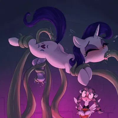 inky rose (mlp), moonlight raven (mlp) (friendship is magic, hasbro) created by t72b